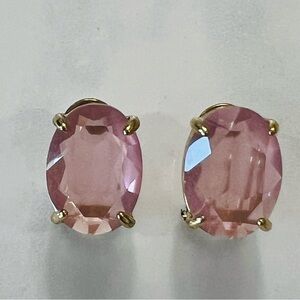 Heidi Daus OMEGA 🆕Opaque Coral crystal button earring in original Heidi box